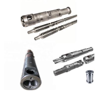 China Building Material Shops Plastic Parallel Screw Barrel 38CrMoALA Nitriding Extruder Twin Screw Barrel With Accessories for sale