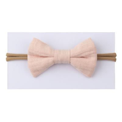 China High Quality Spandex Nylon Polyester Fashion Style Hair Accessories Products Bows Popular Baby Butterfly Headband for sale