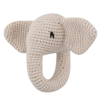 China BPA Free New Design Handmade Armor 1 PC Elephant Armor Baby Toy Baby Rattle For Baby Animal Gift for sale