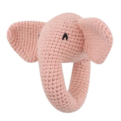 China BPA Free New Design Handmade Armor 1 PC Elephant Armor Baby Toy Baby Rattle For Baby Animal Gift for sale