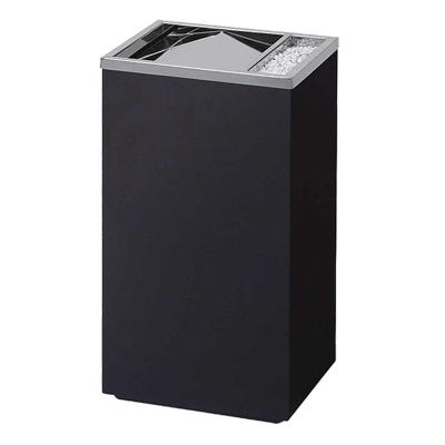 China Large Metal Swing Top Modern Durable Touch Trash Can Indoor Commercial Lobby Trash Can for sale