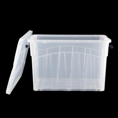 China Transparent Clear Transparent Plastic Container Folder Box Storage Organizer With Wheels For Clothes Toys for sale