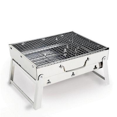 China Easily Assembled Easily Assembled Stainless Steel Charcoal BBQ Grill Portable Folding Camping Outdoor BBQ Stove Home Cooking for sale