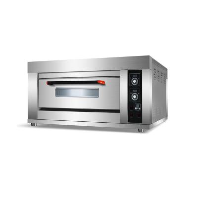 China Economical Electric Oven Digital Panel Bakery Machine 1 Platform 1 Baking Oven Bread Cake Deck Oven for Commercial Kitchen for sale