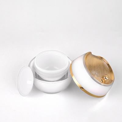 China Refillable Acrylic Cream Refillable Cosmetic Cream Bottle Cosmetic Packaging Jar Boutique Face Empty Bottle And Packaging Bottle for sale