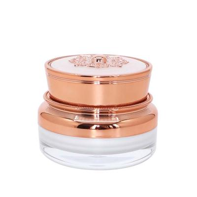 China Eco-friendly Acrylic Cream Jar Skin Care Cream Jar Empty Cosmetic Face Jar Acrylic for sale