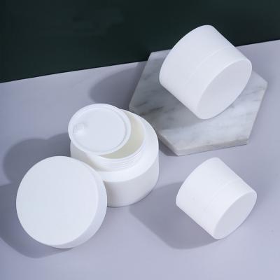 China Wholesale Cosmetic Packaging Skin Care Cream Container Frosted PP Cream Plastic Cosmetic Jar for sale