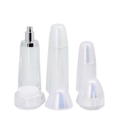 China New Design Cosmetic Bottle Packaging Can Fill Empty Lotion Pump Bottle Set for sale