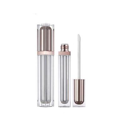 China Waterproof High Quality 7.5ml Double Wall Plastic Empty Lip Gloss Tube Clear Container for sale