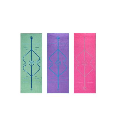 China Amazon Logo Printed Soft Sports Kid Safe Custom Travel Non Slip Microfiber Yoga Towel for sale