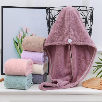 China QUICK DRY Multicolor Bath Wrap Drying Towel Hair Drying Towel Head Cap With Hair Drying for sale