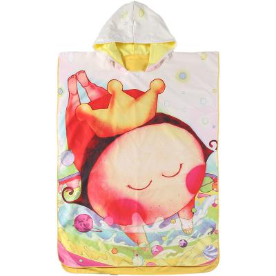 China Hooded Beach Poncho Towel Quick Dry Hood Towel Poncho Custom Surf Adults Wholesale Safe For Kids for sale