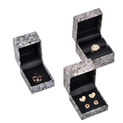 China RICHPACK Logo Plastic Customized Luxury Stylish PU Leather Earring Ring Storage Packaging Jewelry Box Wholesale for sale