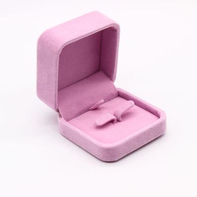 China Handmade Luxury Wholesale Custom Velvet Foam Box Inserts Velvet Jewelry Necklace Boxes for sale