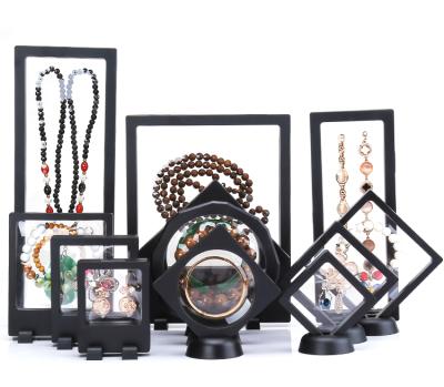 China Recycled Materials Profession Popular Acrylic Frame Hanging China Transparent Jewelry Display Box Factory for sale