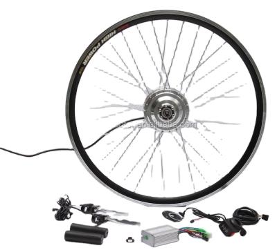 China Electric Bicyle Electric Bike Conversion Kits 36v 250w 26 Inch Small Bicycle Motor Front Fit Kits for sale