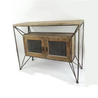 China Other Vintage Crank Industrial Cart Wooden Coffee Table for sale