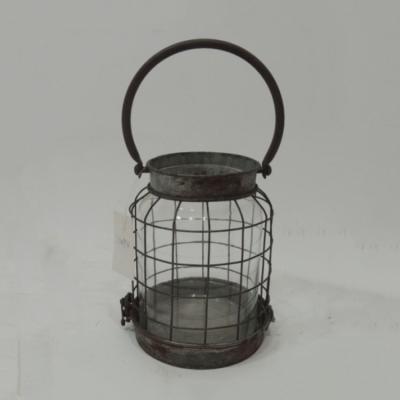 China Old Distressed Home Antique Zinc Decoration Decoration Lantern For Sale for sale