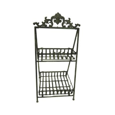 China Small iron metal dessert candy wire bread snack display rack shelf 41.5*41.5*86CM for sale