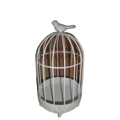 China Rusty Retro Style Large Bird Cage Decoration Breathable Decorative Metal for sale