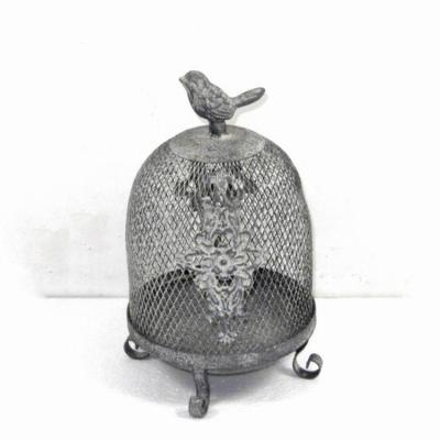 China Rusty Decorative Retro Style Small Breathable Bird Cage for sale