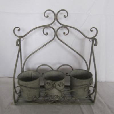 China Europe Vintage Style Shabby Chic Wire Mesh Flower Pot for sale