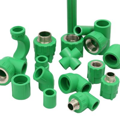 China Corrosion Resistant 20mm 25mm 32mm PPR PIP Fitting UAE Dubai Plastic Pipe Fittings Valves for sale