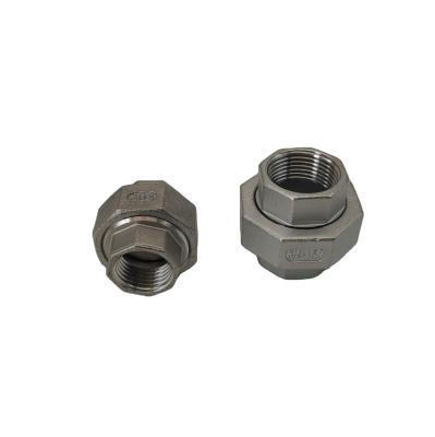 China Convey Water 304 Stainless Steel Female Thread Union Pipe Fittings Plumbing Hardware for sale