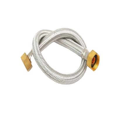 China Modern High Quality 304 Stainless Steel Explosion Proof Metal Durable Two Head Flexible Hose For Toilet Kitchen for sale