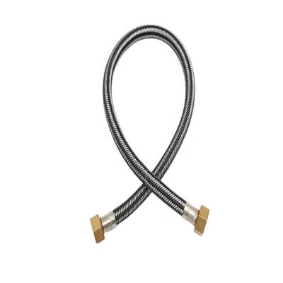 China Modern Connection Braided Corrugated Garden Clamp Flexible Hose Stainless Steel Rubber Mental Hose For Kitchen Bathroom for sale