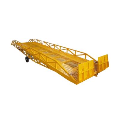 China 6T 8T 10T 12T Building Material Mobile Hydraulic Yard Ramps Movable Container Loading Dock Ramp for sale