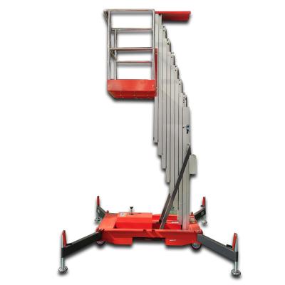 China Small Aluminum Alloy Hotels 6m Elevator Home School Maintenance Elevator Single Ladder for sale