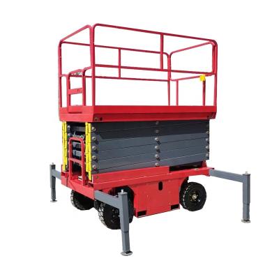 China Construction material stores 500kg 6m small platform mobile aerial work scissor lift for sale for sale