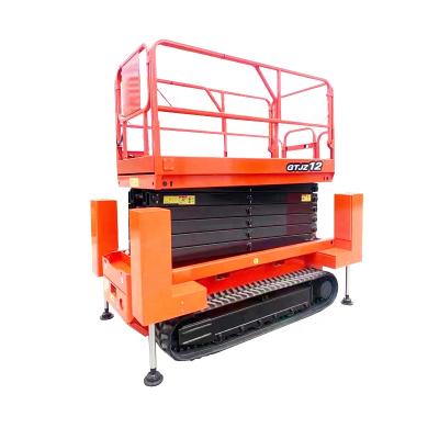 China Building material shops high quality caterpillar scissor lift self-propelled battery type scissor lift for sale for sale