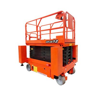 China Hotels 6m 8m 10m 12m 14m 16m Mobile Hydraulic Electric Hydraulic Mobile Scissor Lift Platform Man Lift Table Aerial Work for sale