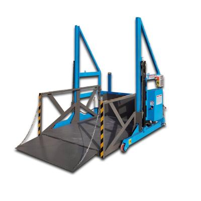 China Building Material Shops 2000kg Detachable Container Loading And Unloading Lifting Platform for sale