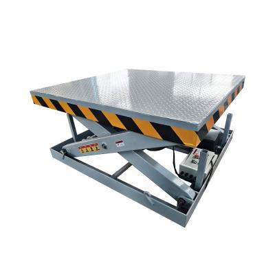 China Custom Stationary Heavy Duty Building Material Stores Warehouse Cargo Lift Factory Scissor Lift Platform for sale