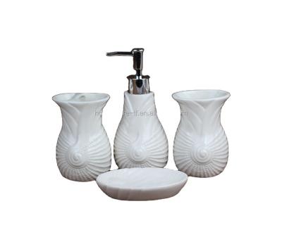 China Sustainable Typical Household 4pcs Ceramic Bath Set for sale