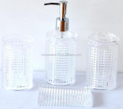 China High Quality Shiny Crystal Plastic Bathroom Accessory From Viable Manufacturers for sale