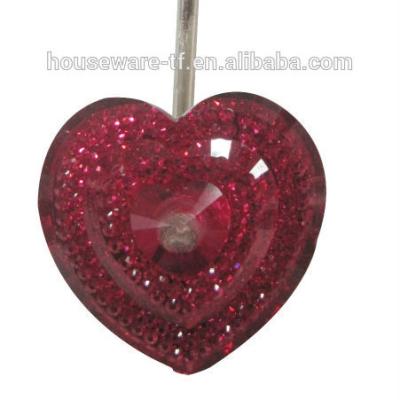 China Decoration Heart Shape Shower Curtain Hooks for sale