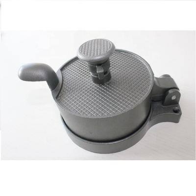 China Adjustable Aluminum Single Snake Food Burger Patty Maker Hamburger Press for sale