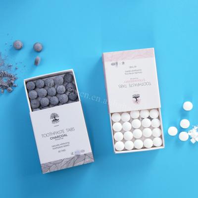 China Whitening Eco Friendly Toothpaste Tablets With Fluoride Non Plastic Package Maker for sale