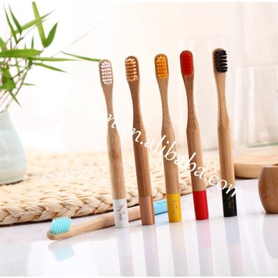 China Eco Friendly Kids Size Round Handle Bamboo Toothbrush Bulk With Individual Customize Wrapped for sale