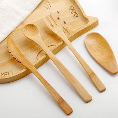 China Sustainable Portable Eco Friendly Bamboo Cutlery Set Manufacturer for sale