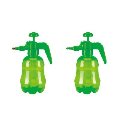 China High Efficient Hand Pressure Water Sprayer Green Plastic Cleaning Sprayer 1.5L Bottle for sale