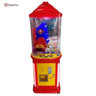 China Metal+acrylic+plastic most popular factory price coin operated arcade candy lollipop selling game machine for kids for sale