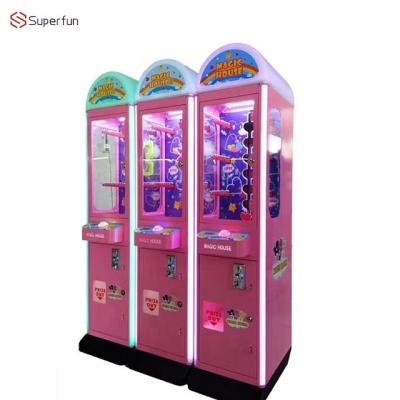 China Hot Selling Metal+acrylic+plastic Chamber Arcade Prize Vending Plush Toy Coin Operated Magic Gift Game Machine For Sale for sale