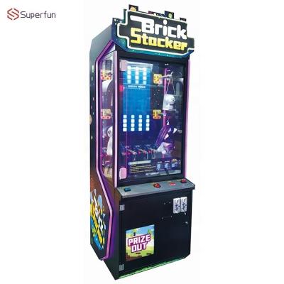 China Metal+acrylic+plastic Superfun Stacker Game Machine Amusement Indoor Arcade Prize Coin Operated Doll Game For Sale for sale