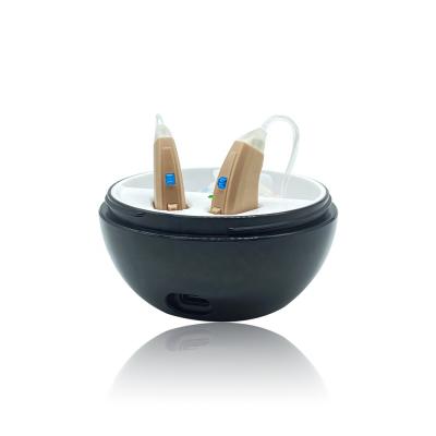 China BTE Rechargeable Hearing Aid With Open Case Hearing Aids R80 Portable Charging Fit Amplifier for sale