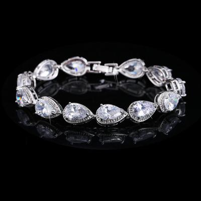 China CLASSIC Hot Sale Rainbow Stones Fashion Jewelry Gold Plated Colorful Cubic Zirconia Women Tennis Bracelets for sale